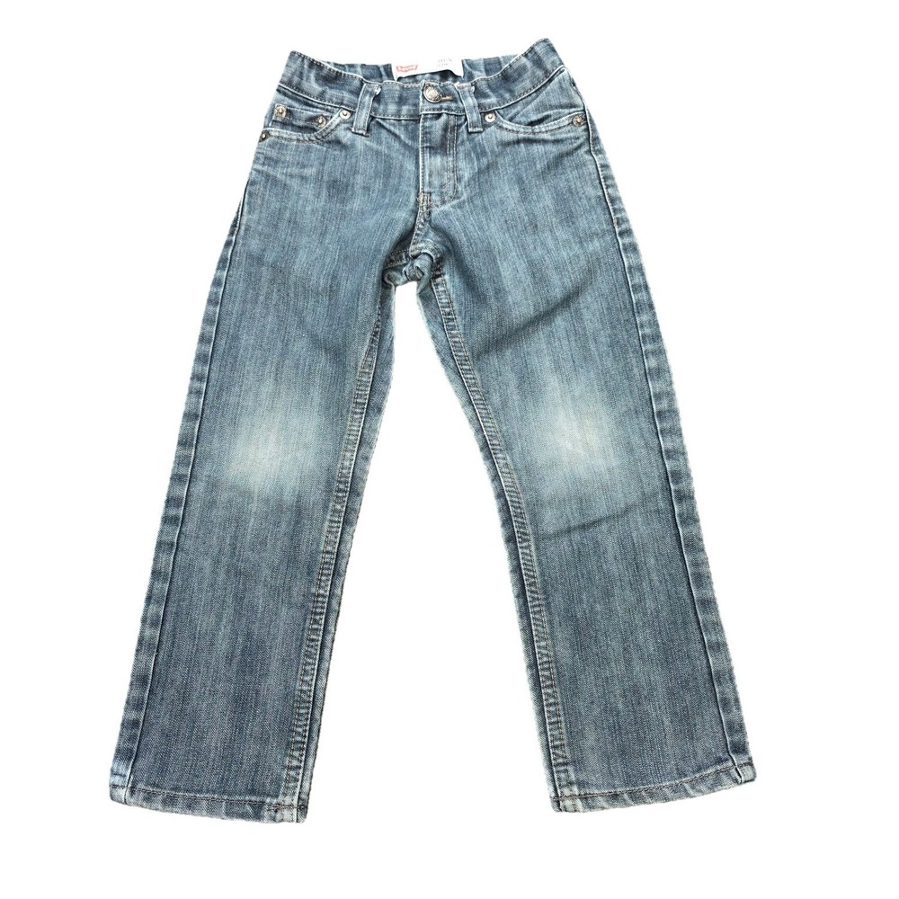 Levis 511 Slim Jeans Boy's Size 5 Regular Blue Medium Wash Adjustable Waist